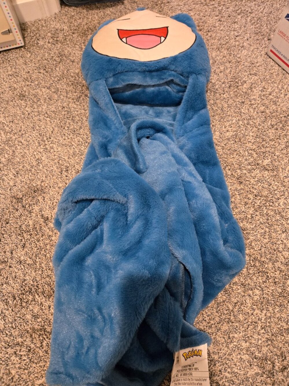 NWT Pokemon Hooded Blanket Snorlax OS